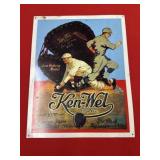 Vintage Ken-Wel Brand Metal Sign