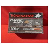 20rds Winchester Razorback 308Win 150gr BPP HP