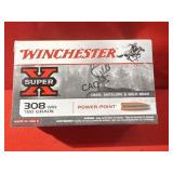 20rds Winchester Super-X 308Win 180gr Power-Point