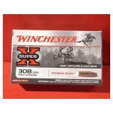 20rds Winchester Super-X 308Win 150gr Power-Point