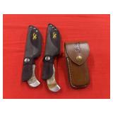 Lot of 3 Assorted Browning Knives