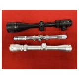 Lot of 3 Assorted Rifle Scopes