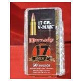 240rds Hornady 17 Mach 2 V-Max 17gr