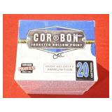 20rds Cor-Bon 38 Super+P 125gr JHP