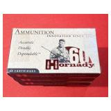 20rds Hornady 22-250Rem 55gr V-Max