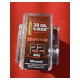 250rds Hornady 22Mag 30gr V-Max
