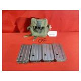 Lot of 4 Colt Magazines with Pouch