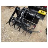 NEW SD Lanch Mini Skid Steer Brush Grapple