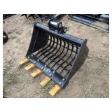 NEW SD Lanch Mini Excavator 60cm Grid Bucket
