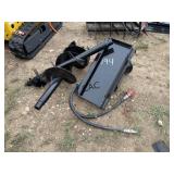 NEW SD Lanch Mini Skid Steer Auger w/2 Bits