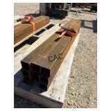 9pc 1 1/2'x1 1/2x34' Square Tubing