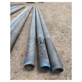 3pc 4 1/2'x20' Galvanized Steel Pipe