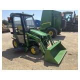 John Deere 1025R Cab w/H120 Loader/Belly Mower