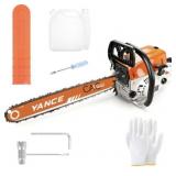 NEW Yance 18' Professional 62cc Gas Chainsaw