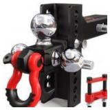 NEW TYT Adjustable HD Tri-Ball Trailer Hitch