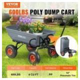 NEW VEVOR 600lb Poly Dump Cart