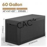 NEW 60 Gallon Outdoor Waterproof Storage Box
