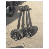 Lot of 2 Used 6-Lug Axles