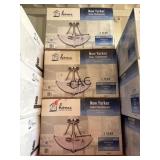 Lot of 3 NIB New Yorker Semi-Flushmount Nickel