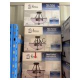 Lot of 3 NIB New Yorker Semi-Flushmount Bronze