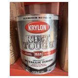 Lot of 2 - 1 Gal Krylon Rust Tough Metallic Finish