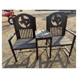 NEW Texas Double Rocking Chair