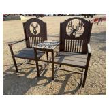 NEW Deer Double Rocking Chair