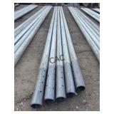 Lot of 5pc Galvanized 4.5'x27' Torque Pipe