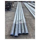 Lot of 5pc Galvanized 4.5'x27' Torque Pipe