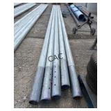 Lot of 5pc Galvanized 4.5'x27' Torque Pipe