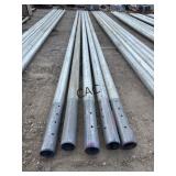Lot of 5pc Galvanized 4.5'x27' Torque Pipe