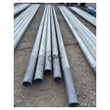 Lot of 5pc Galvanized 4.5'x27' Torque Pipe