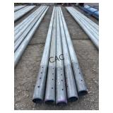 Lot of 5pc Galvanized 4.5'x27' Torque Pipe
