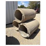 Lot of 3- 4' Concrete Culverts