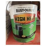Lot of 2 NEW Rust-O-Leum High Heat 1 gal BBQ Black