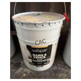 NEW 5 Gal Valspar Barn & Fence Black Paint