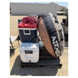 Lot of 2 Coolers and Tube