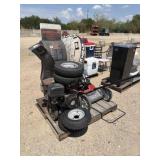 Wood Chipper, Push Mower and Tires