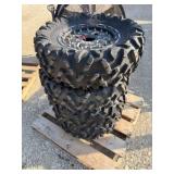 Lot of 4 UTV Tires/Wheels
