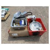 Pallet of Sinks and Plumbing Fittings
