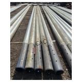 Lot of 5pc Galvanized 4.5'x27' Torque Pipe
