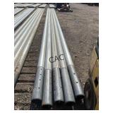 Lot of 5pc Galvanized 4.5'x27' Torque Pipe