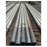 Lot of 5pc Galvanized 4.5'x27' Torque Pipe