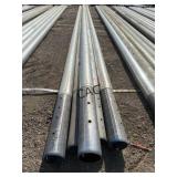 Lot of 5pc Galvanized 4.5'x27' Torque Pipe