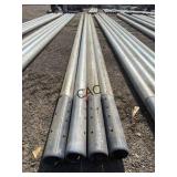 Lot of 4pc Galvanized 4.5'x27' Torque Pipe