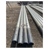 Lot of 4pc Galvanized 4.5'x27' Torque Pipe