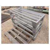 Lot of 4 Aluminum Dunnage Holding Racks