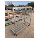 HD Aluminum Rolling Cart w/3 Shelves
