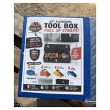 20' Aluminum Toolbox w/14pc Ratchet Straps