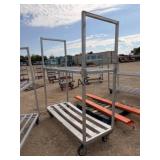 HD Aluminum Rolling Cart w/2 Shelves